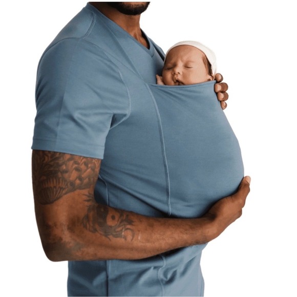 lalabu Other - Lalabu Dad Shirt Infant Carrying Men's Shirt - Brook / Blue Gray - L